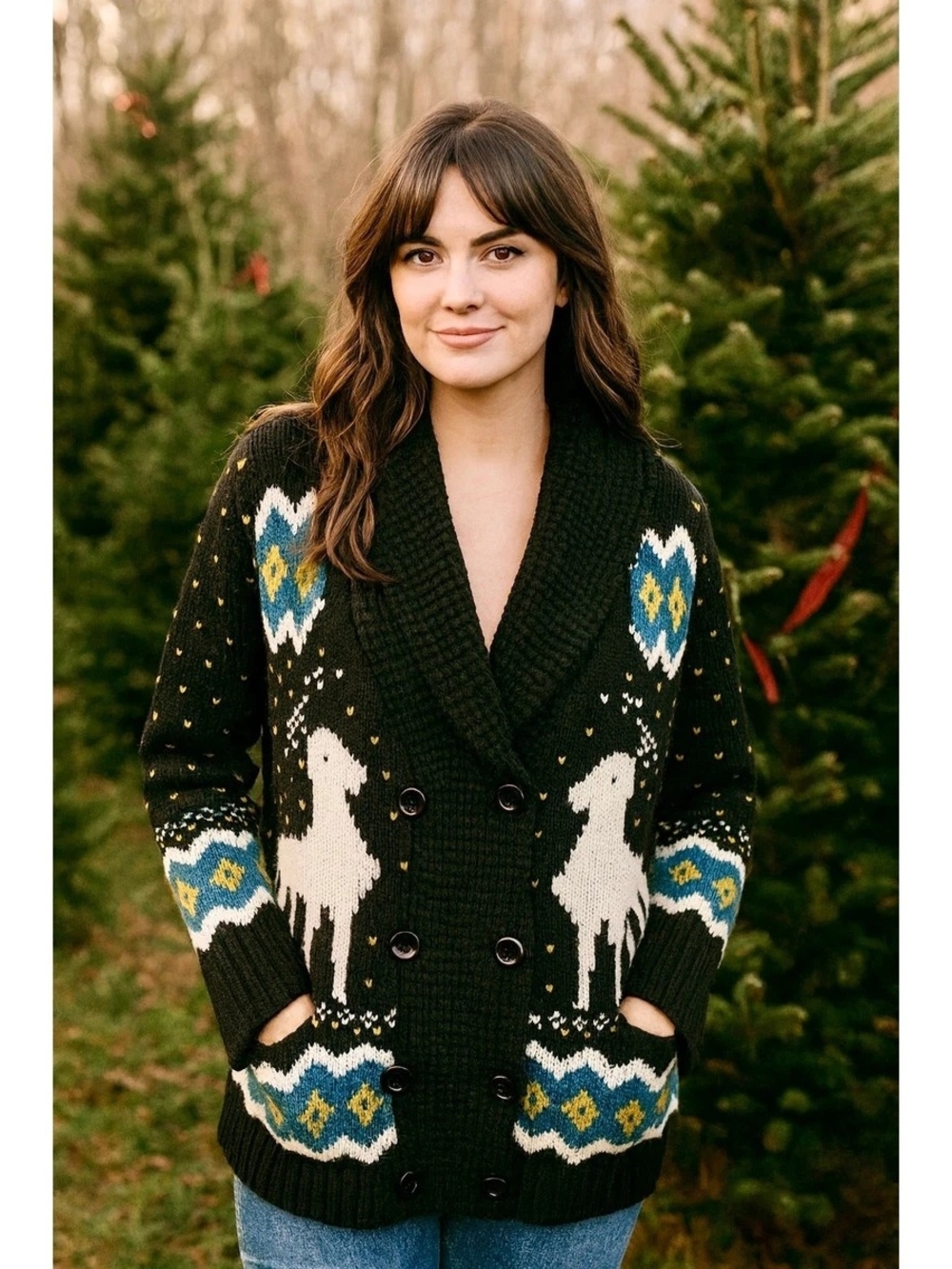 Forever 21 Black Shawl-Collar Cardigan